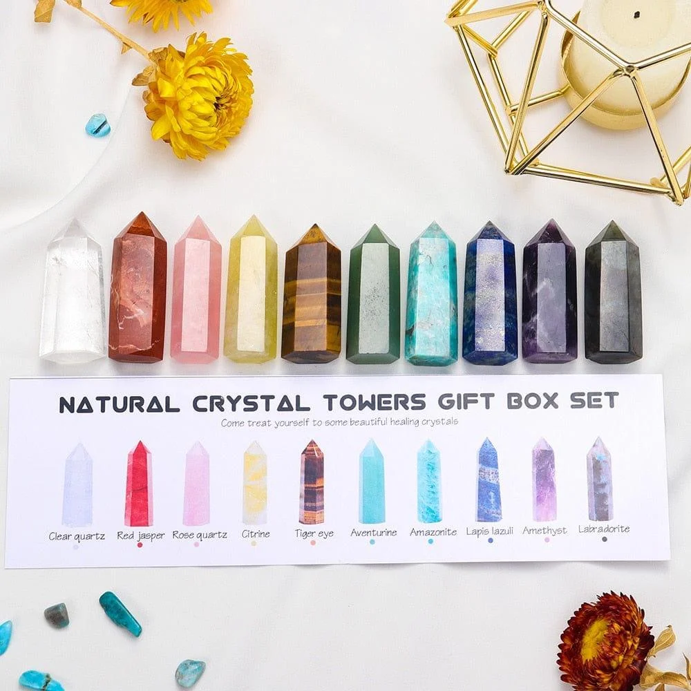 Meditation Crystals Towers Box Set - Glova