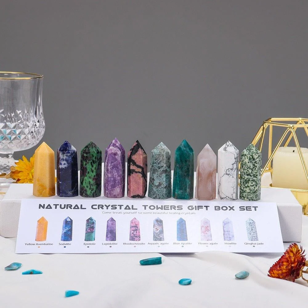 Meditation Crystals Towers Box Set - Glova