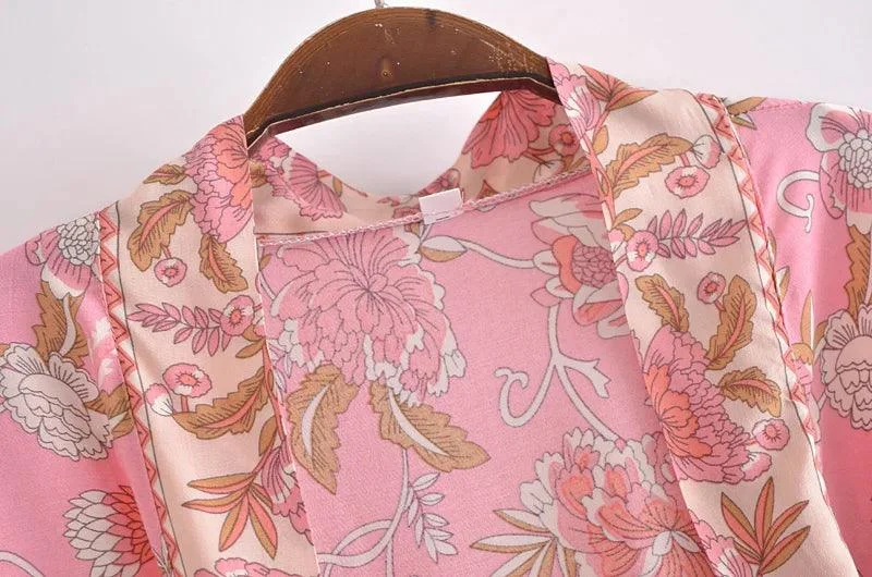 Meiko Floral Kimono Robe - Glova