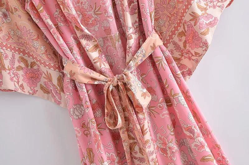 Meiko Floral Kimono Robe - Glova