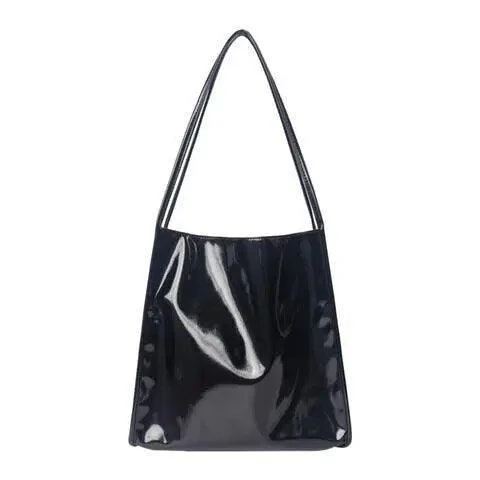 Mela Patent Leather Look Shopper Totes - Glova