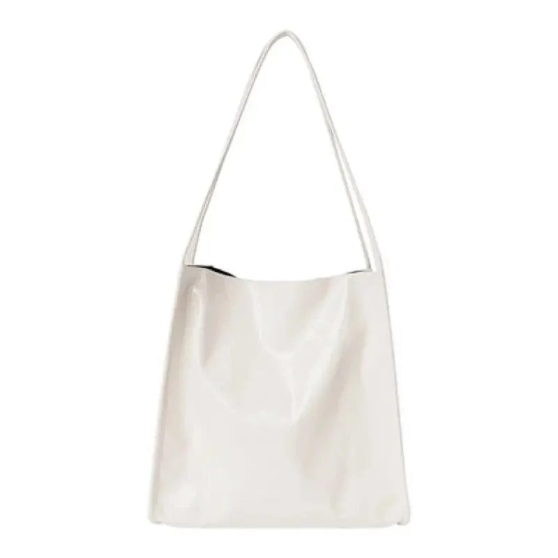 Mela Patent Leather Look Shopper Totes - Glova