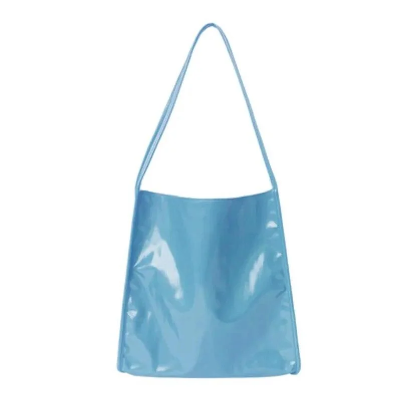 Mela Patent Leather Look Shopper Totes - Glova