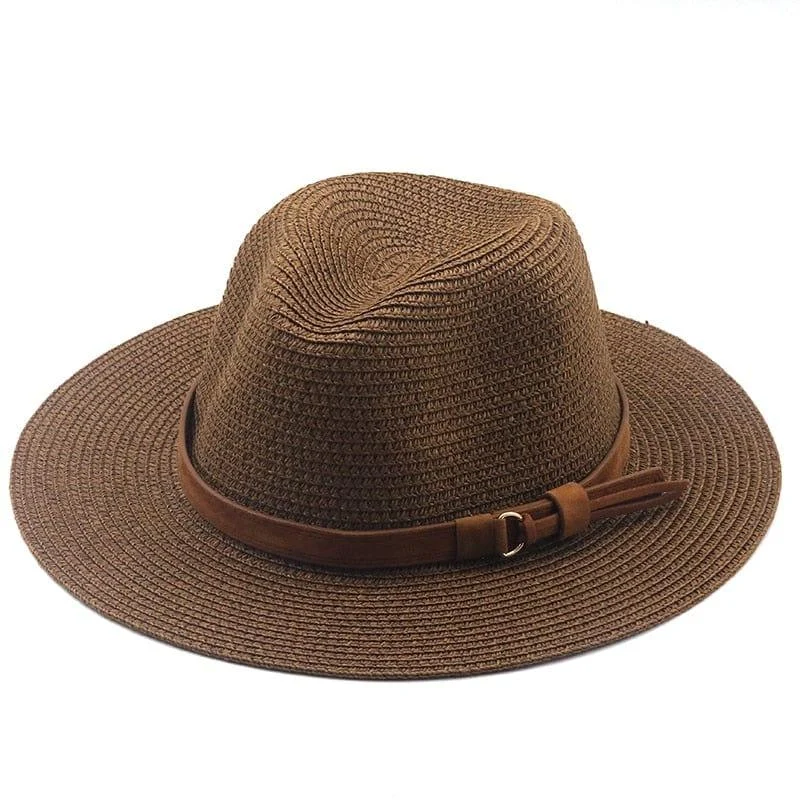 Memphis Straw Fedora Hat - Glova