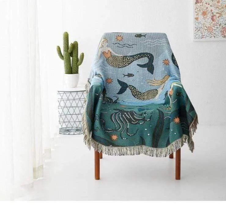 Mermaids of the Sea Throw - Glova