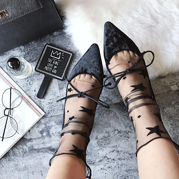 Mesh Ankle Tulle Socks - 7 Styles - Glova