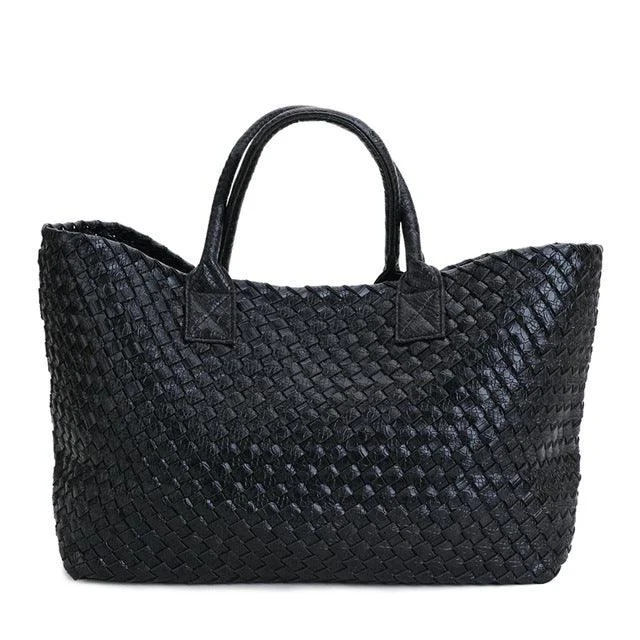 Metallic Woven Tote Bag - 16 Colors - Glova