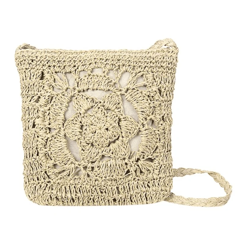 Mia Woven Crochet Cross Body Bag - Glova