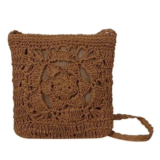 Mia Woven Crochet Cross Body Bag - Glova