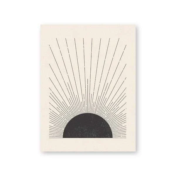 Mid-Century Black Sun Print - Glova