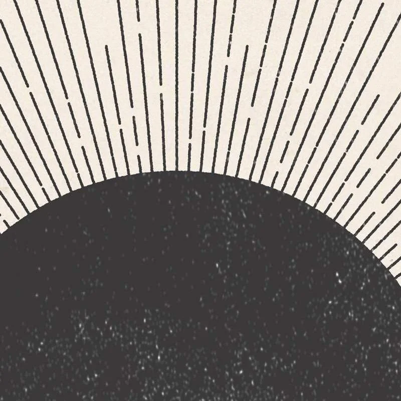 Mid-Century Black Sun Print - Glova