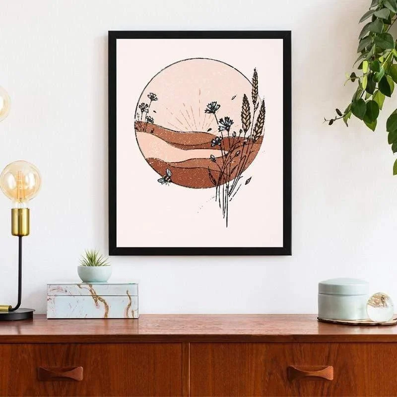 Mid Century Desert Canvas Wall Art - Glova