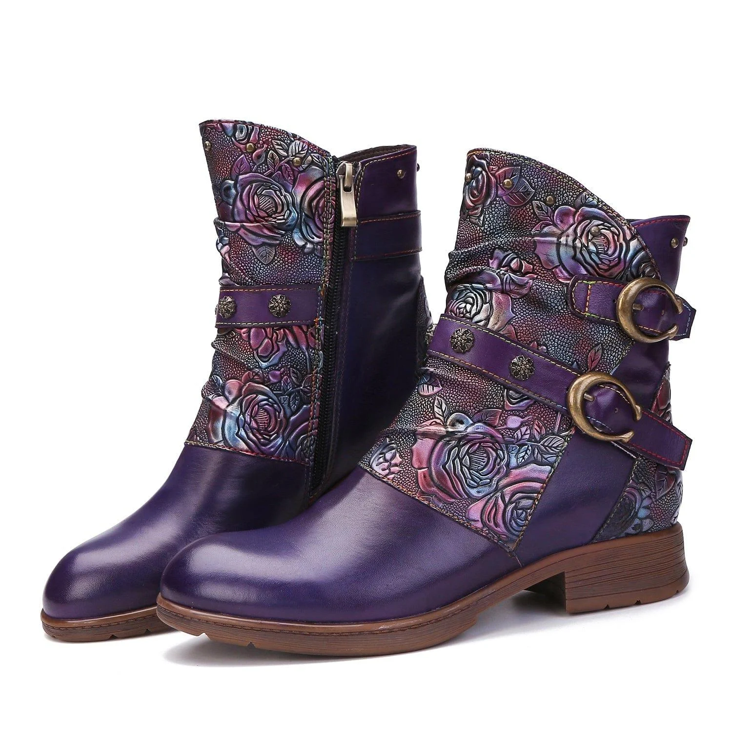 Midnight Wanderer Buckle Boots - Glova