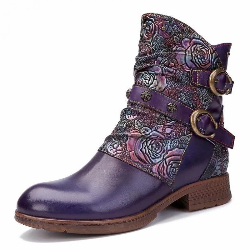 Midnight Wanderer Buckle Boots - Glova