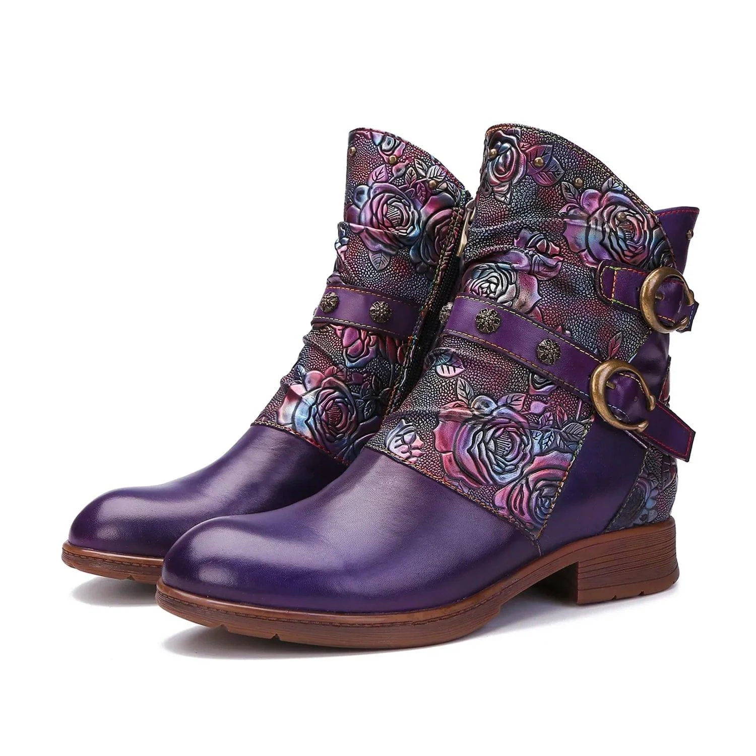 Midnight Wanderer Buckle Boots - Glova