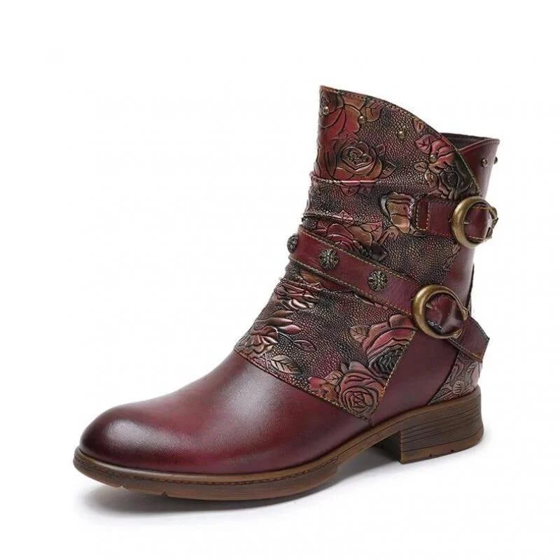 Midnight Wanderer Buckle Boots - Glova