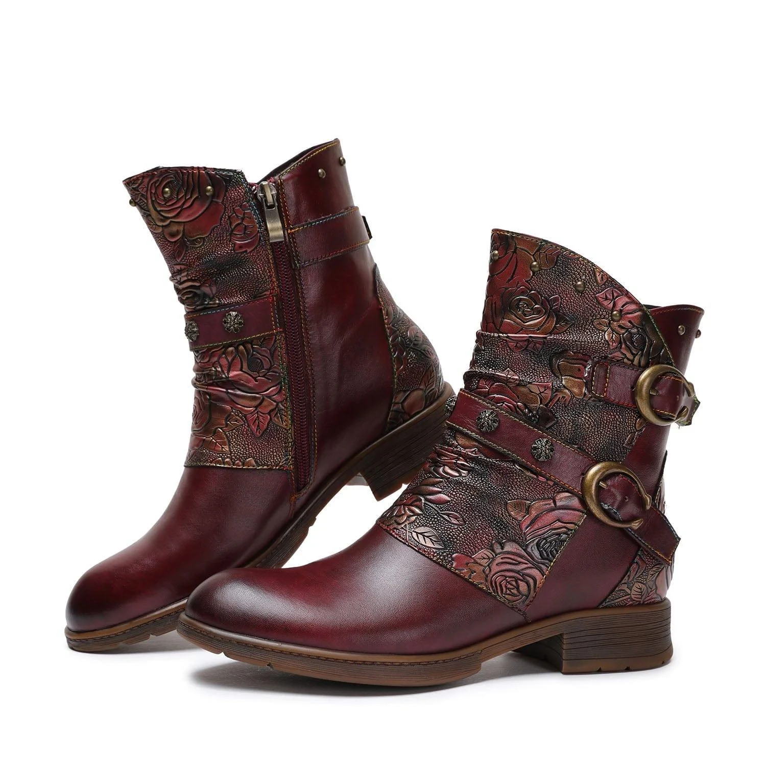 Midnight Wanderer Buckle Boots - Glova