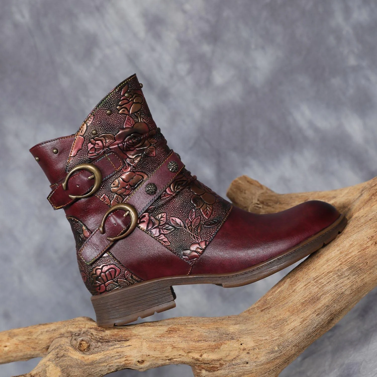 Midnight Wanderer Buckle Boots - Glova