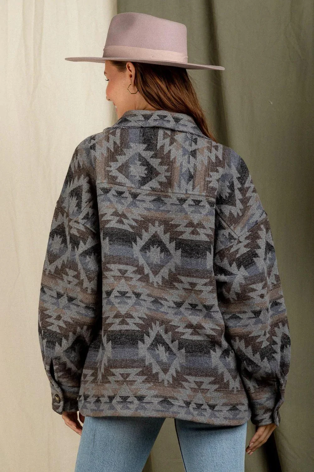 Mikaela Brown Aztec Jacket - Glova