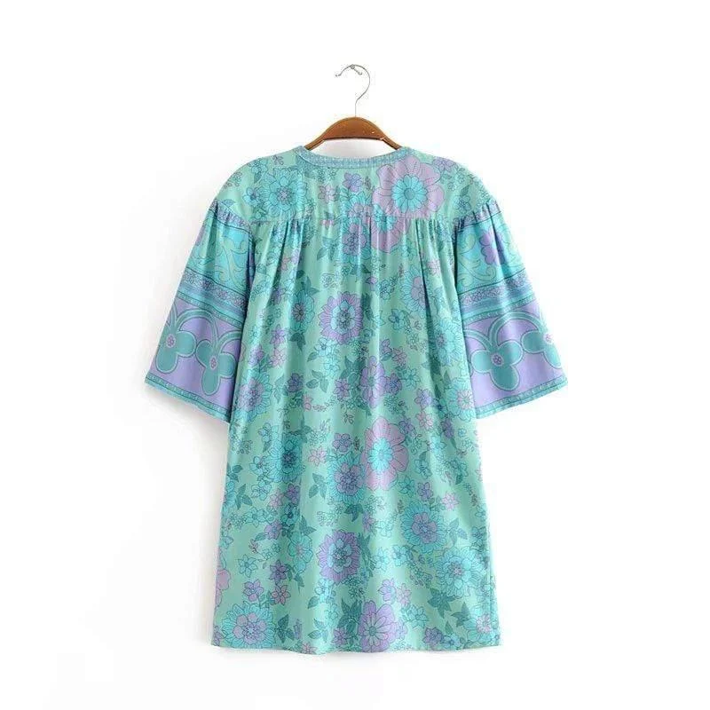 Mila Bohemian Floral Blouse - Glova