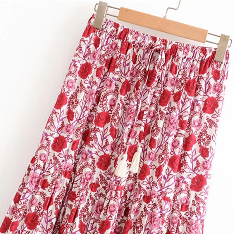 Milagros Floral Midi Skirt - Glova