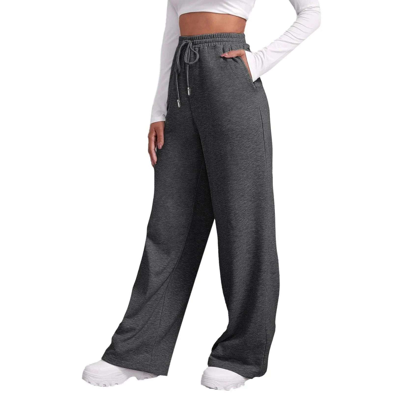 Milla Casual Wide Leg Fleece Sweatpants - 5 Colors - Glova