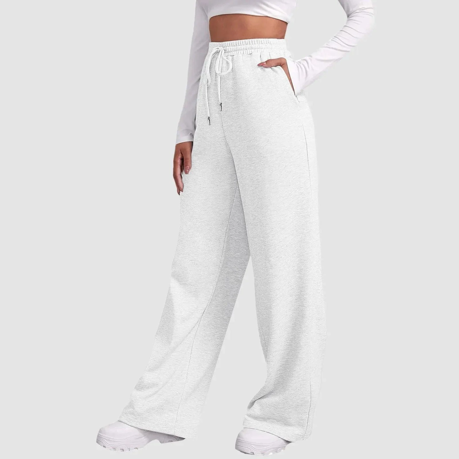 Milla Casual Wide Leg Fleece Sweatpants - 5 Colors - Glova