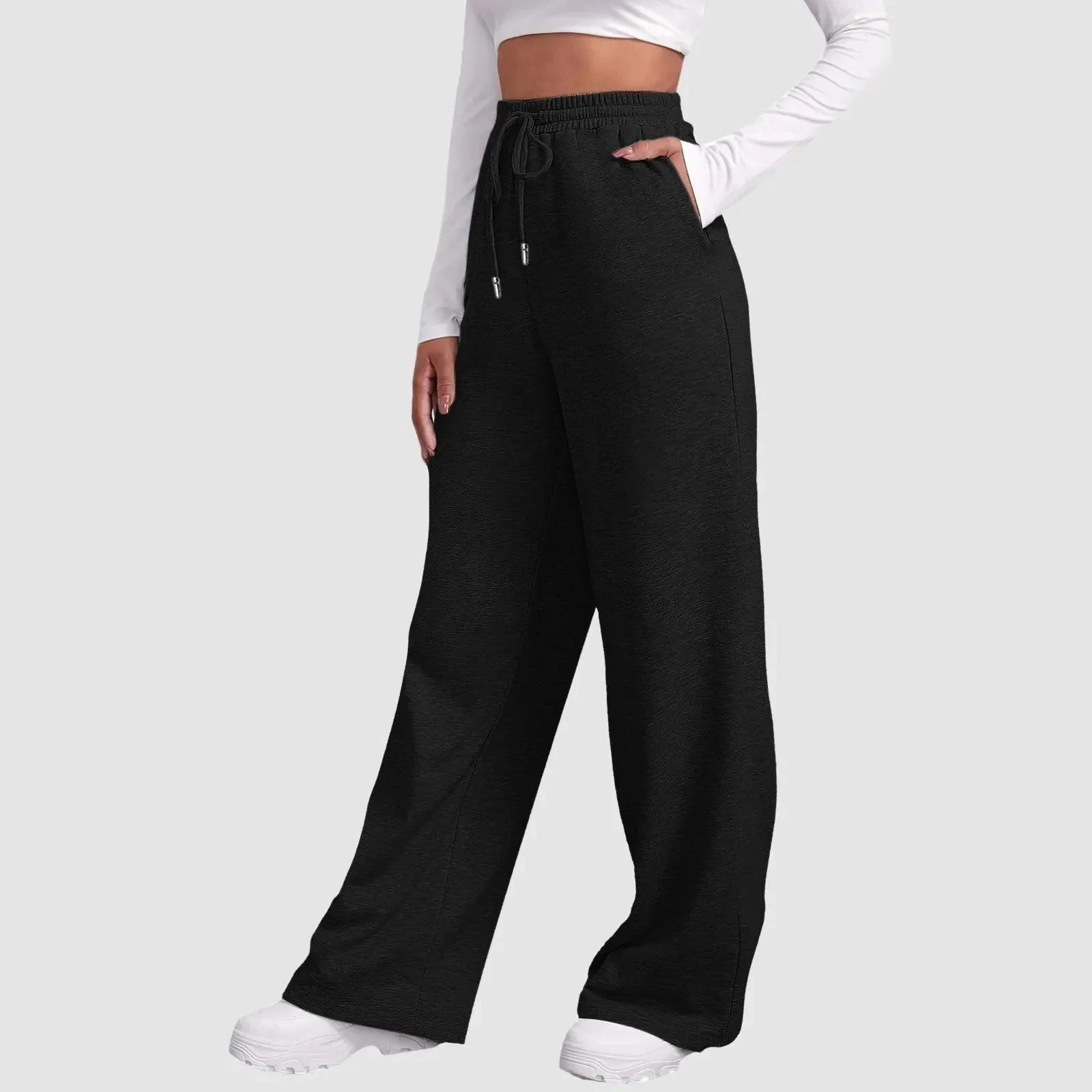 Milla Casual Wide Leg Fleece Sweatpants - 5 Colors - Glova