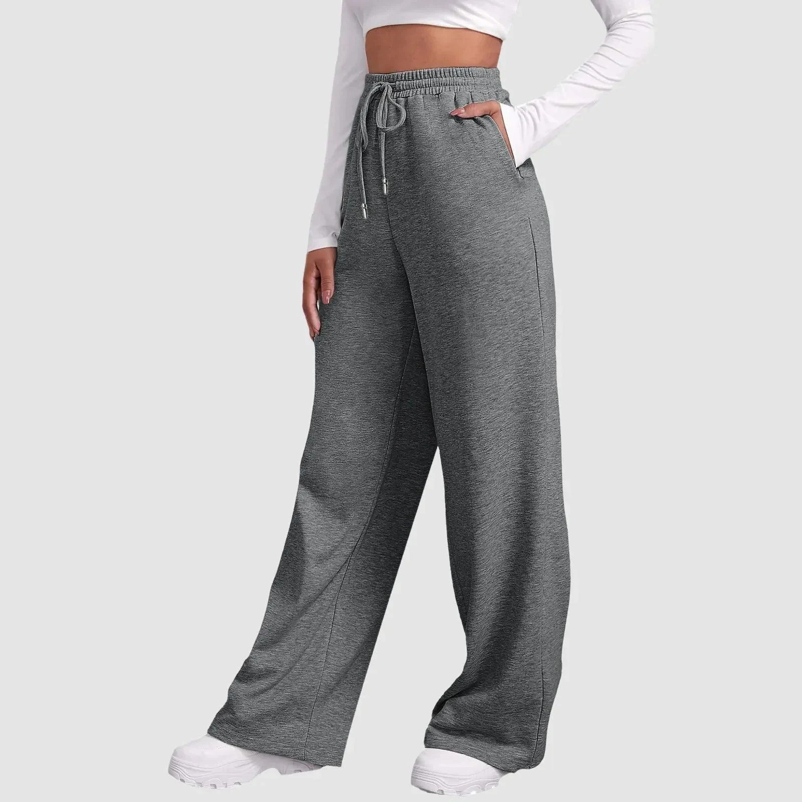 Milla Casual Wide Leg Fleece Sweatpants - 5 Colors - Glova