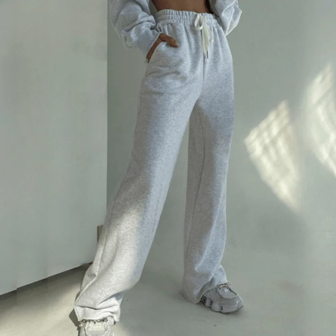 Mimi Casual Wide Leg Baggy Sweatpants - 2 Colors - Glova