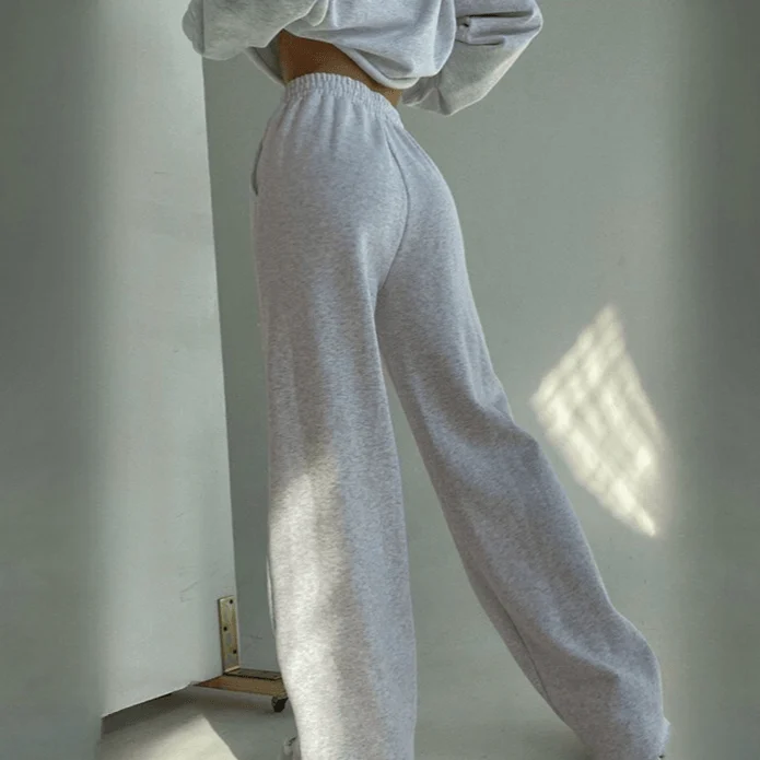 Mimi Casual Wide Leg Baggy Sweatpants - 2 Colors - Glova