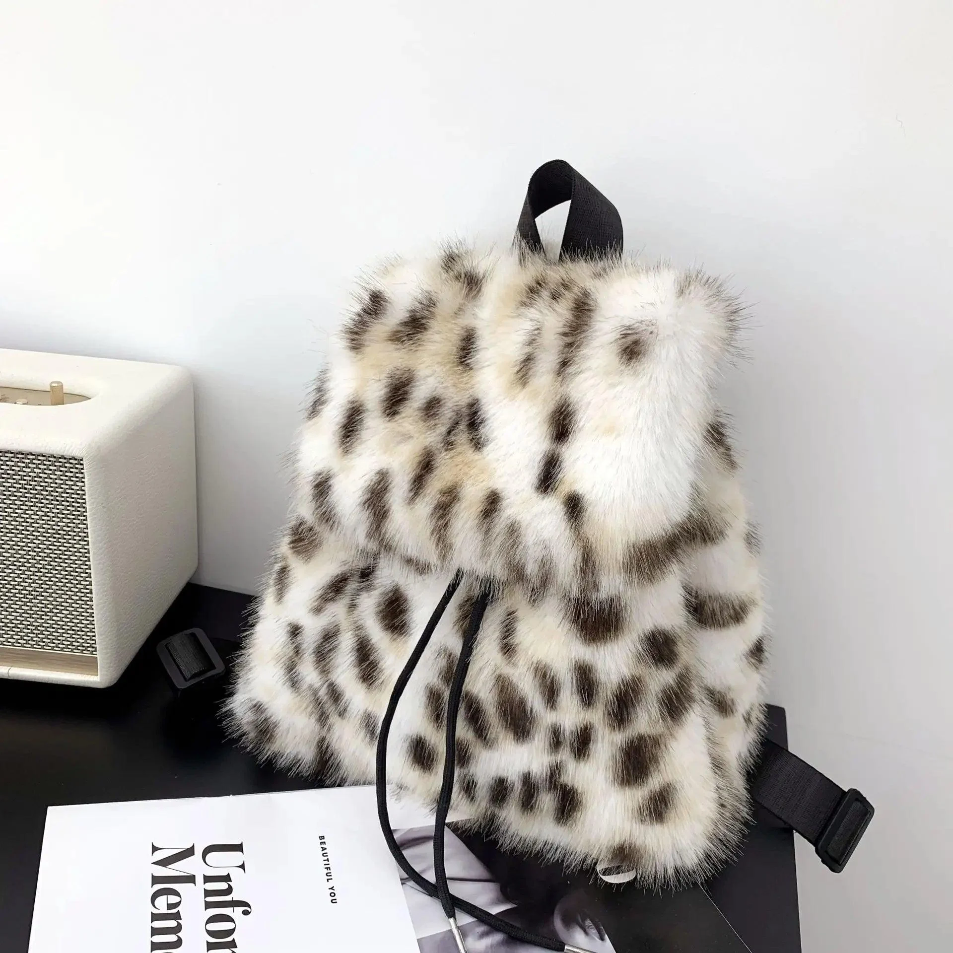 Mina Faux Fur Mini Backpacks - Glova