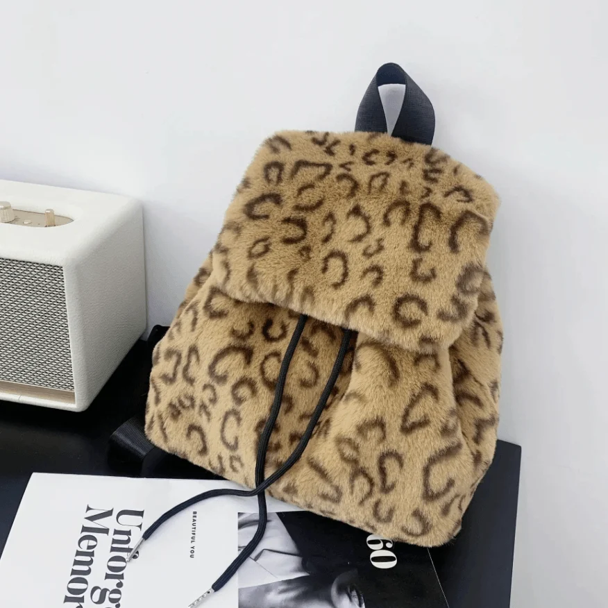 Mina Faux Fur Mini Backpacks - Glova