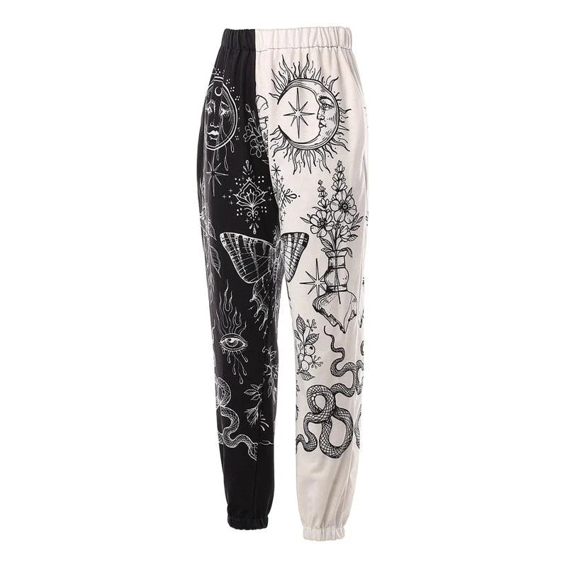 Mina Harajuku Prints Casual Hip-Pop Pants - 8 Styles - Glova