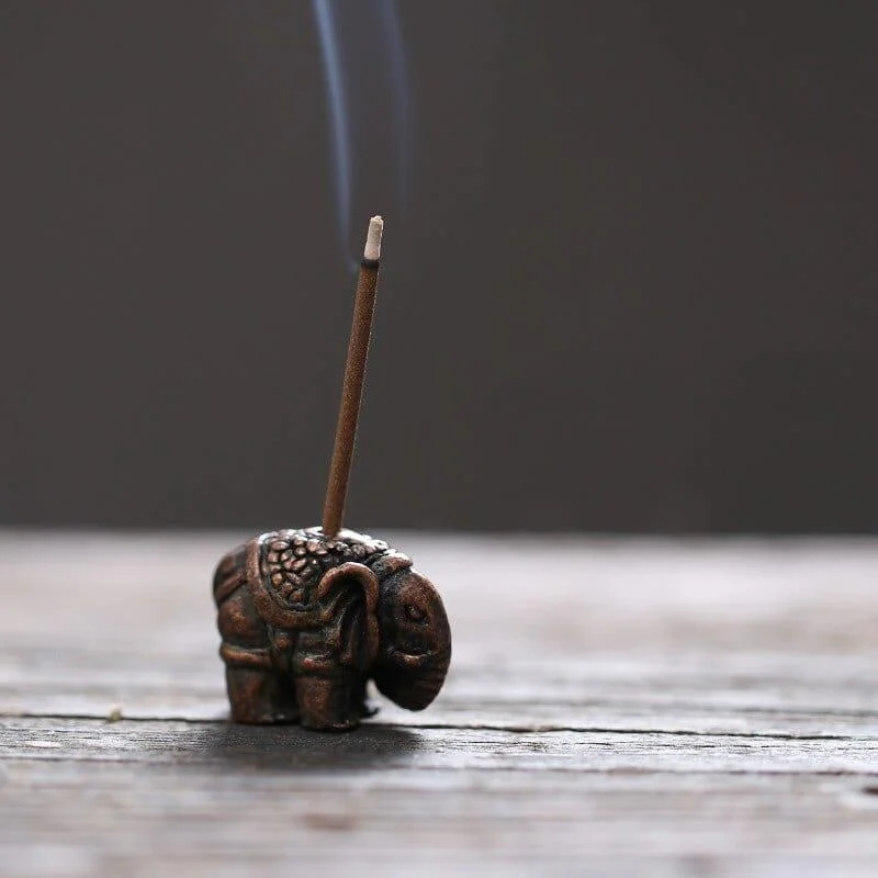 Mini Elephant Incense Stick Holder - Glova