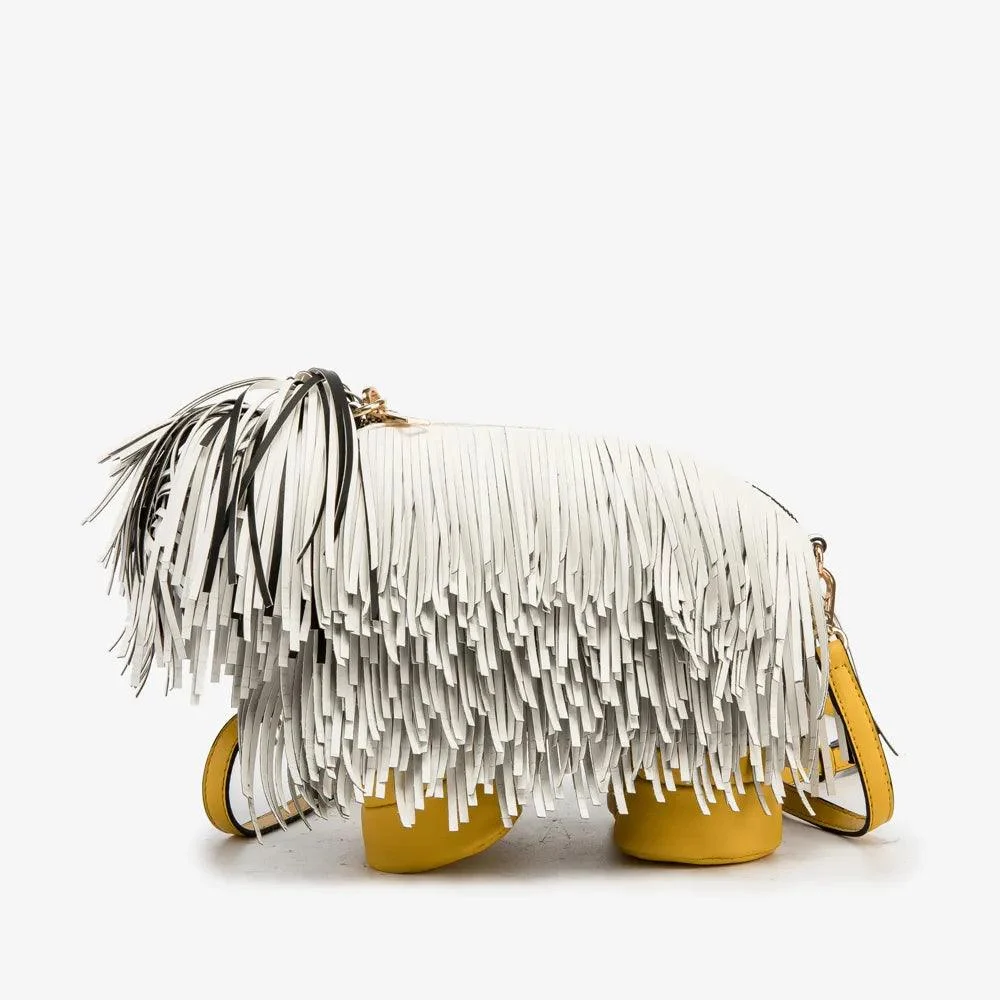 Mini Shaggy Dog Tassel Bags - Glova