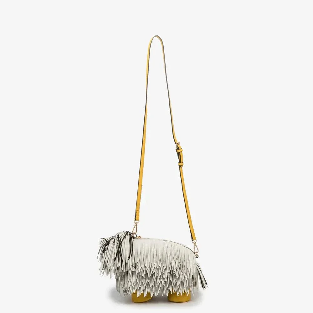 Mini Shaggy Dog Tassel Bags - Glova