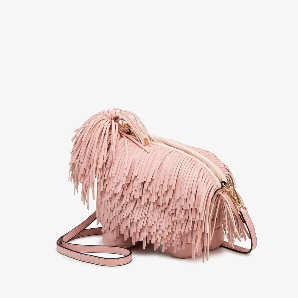 Mini Shaggy Dog Tassel Bags - Glova