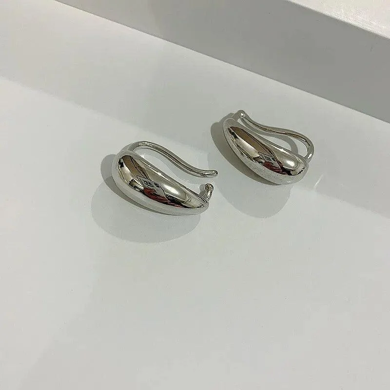 Minimalist Bubble Metal Clip Earrings - Glova