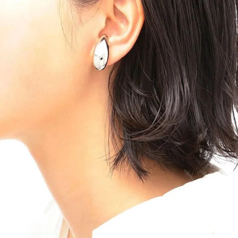 Minimalist Bubble Metal Clip Earrings - Glova