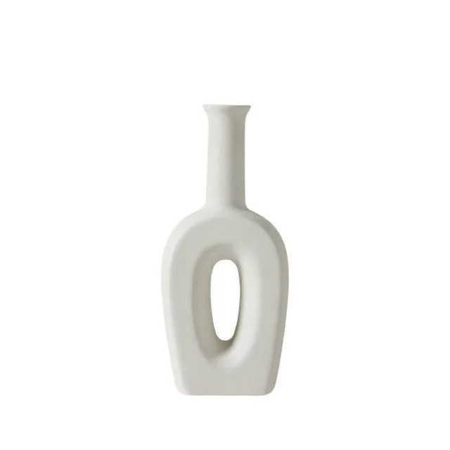 Minimalist White Flower Vases - Glova