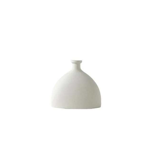 Minimalist White Flower Vases - Glova