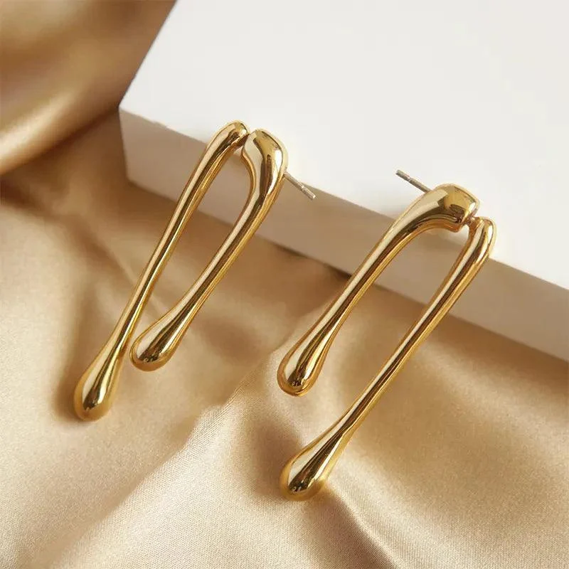 Minimalist Wishbone Earrings - Glova