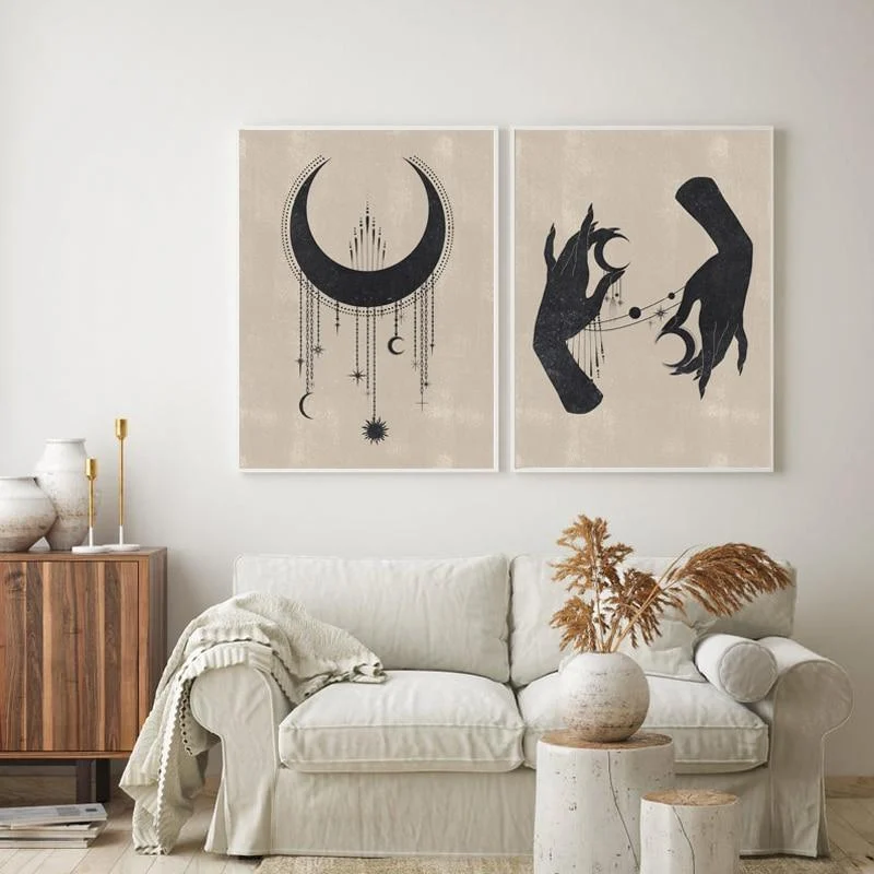 Minimalistic Moon Design Wall Decor - Glova