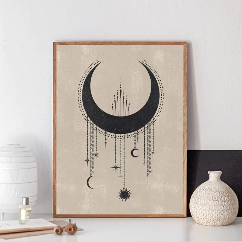 Minimalistic Moon Design Wall Decor - Glova