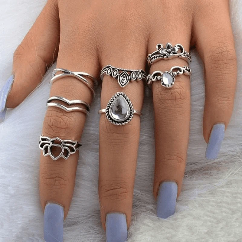 Modern Witch Ring Set 7pcs - Glova