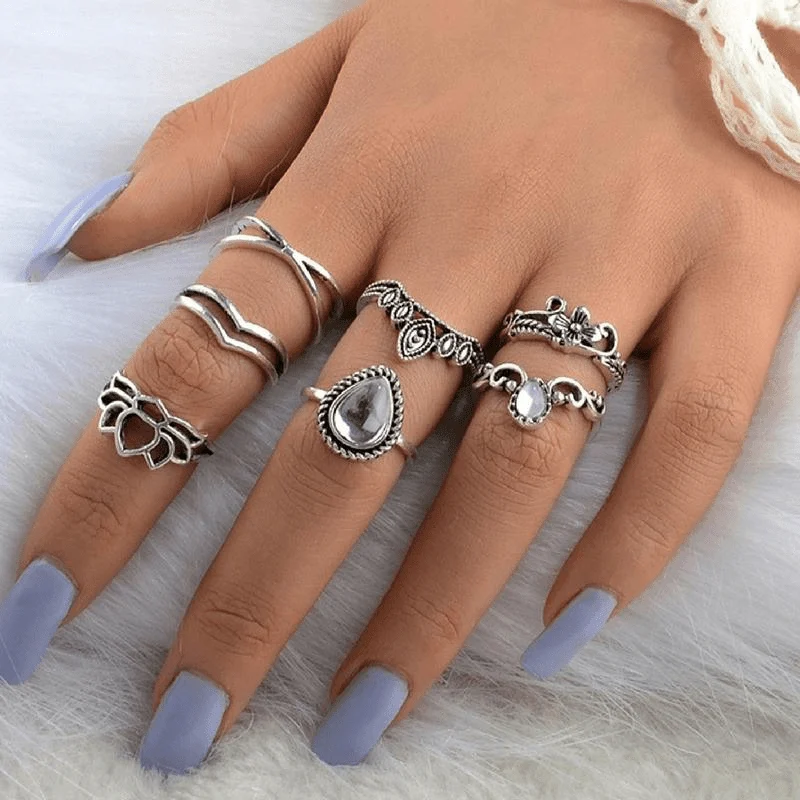 Modern Witch Ring Set 7pcs - Glova