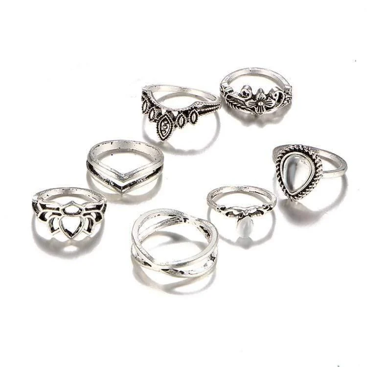 Modern Witch Ring Set 7pcs - Glova