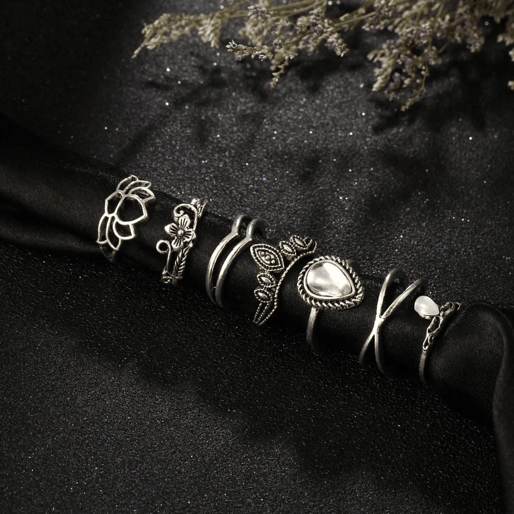 Modern Witch Ring Set 7pcs - Glova