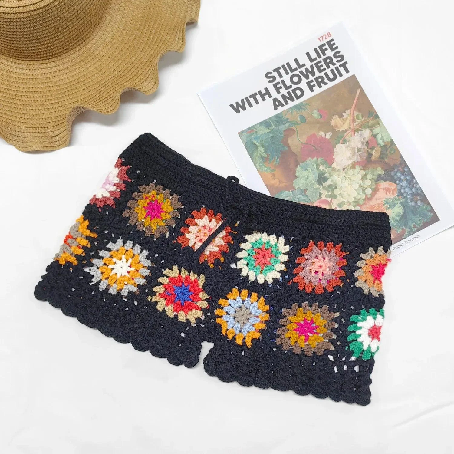 Momi Boho Crochet Shorts - Glova